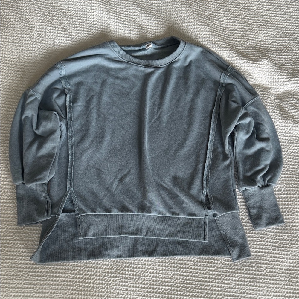 Caracilia Light Blue Oversized Sweatshirt